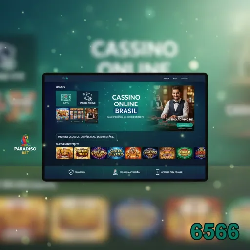 Ilustração de Explore o Cassino Online 6566 e Seus Slots VIP